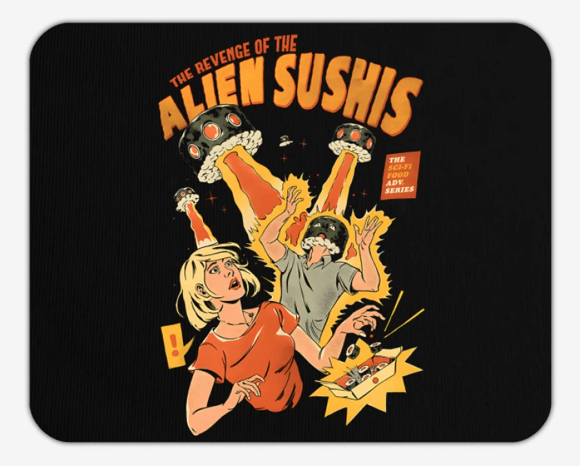 Mousepad Ataque de los Alien Sushis