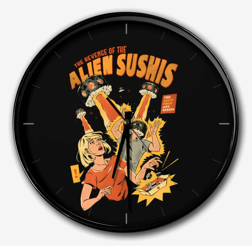 Reloj Ataque de los Alien Sushis