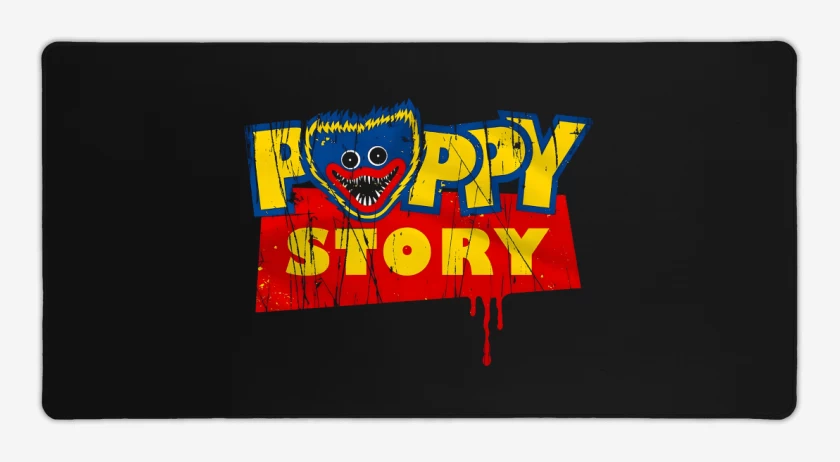 Mouse pad Gamer Negro de Poppy Story