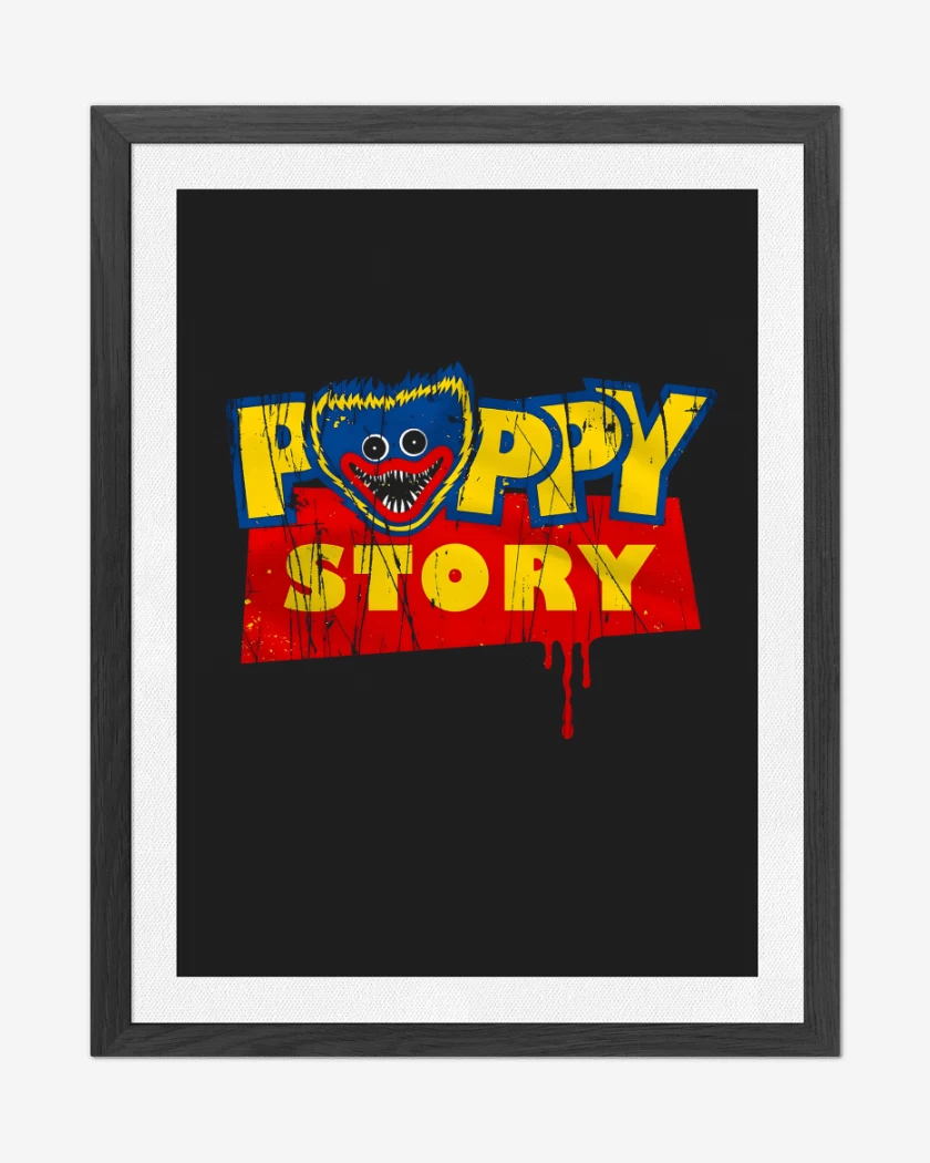 Cuadro decorativo Negro de Poppy Story