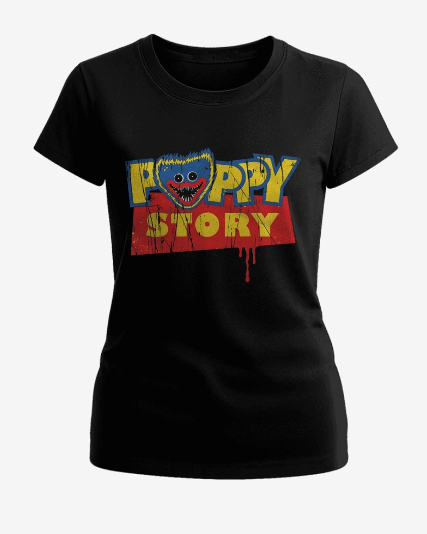 Polera de Mujer Negro de Poppy Story