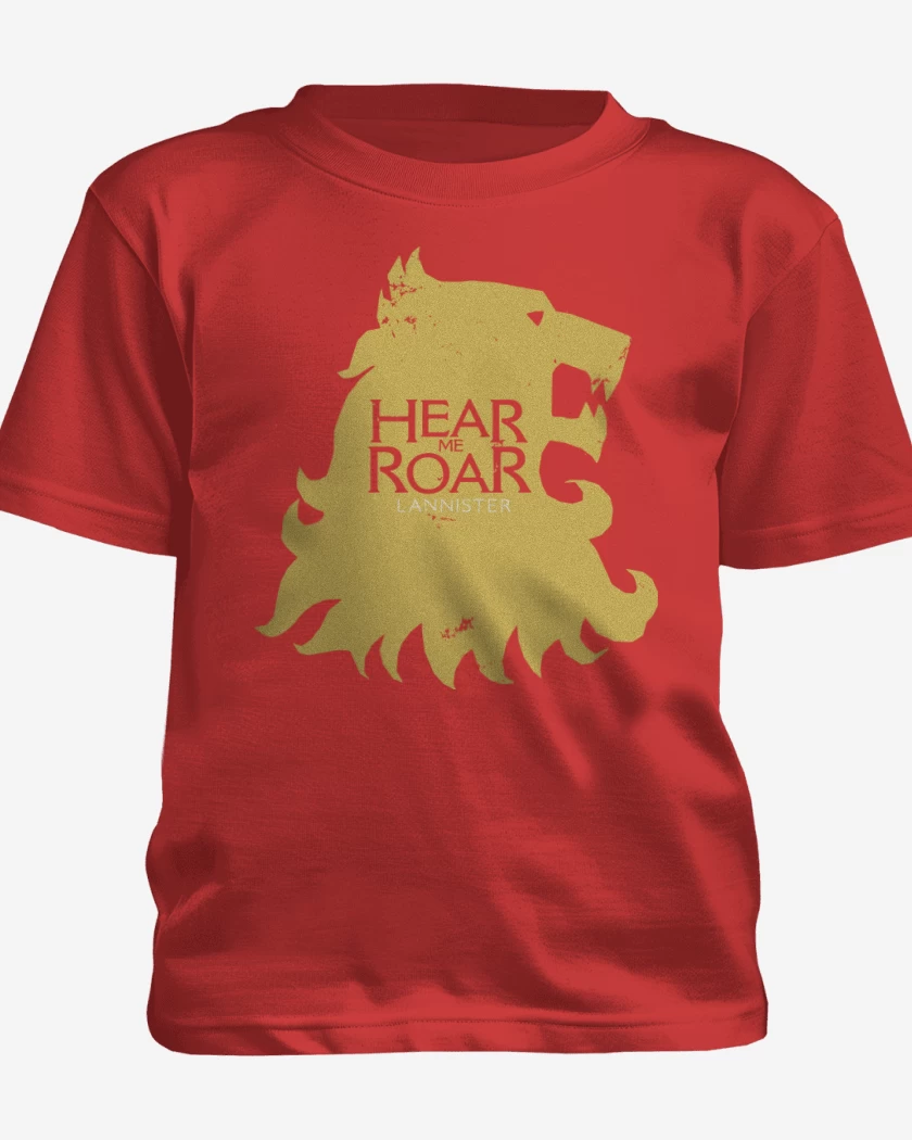 Polera de niño Rojo de Hear me Roar