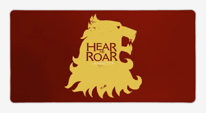 Mouse pad Gamer Rojo de Hear me Roar