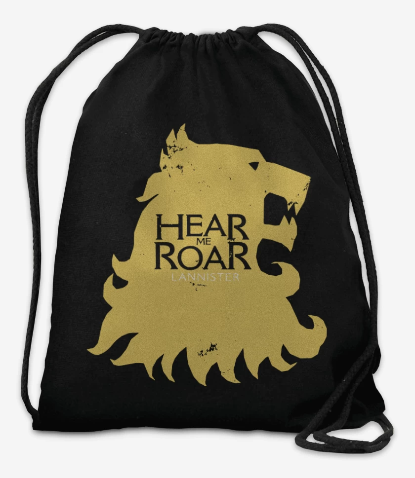 Mochila Negro de Hear me Roar