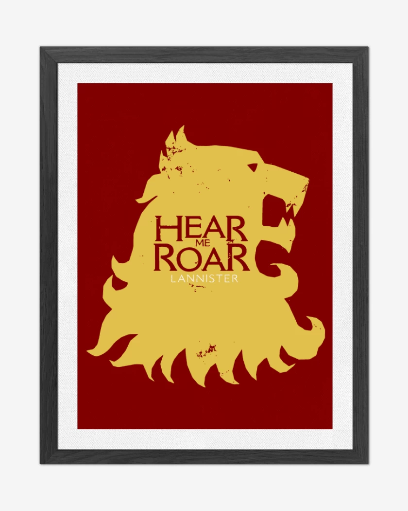Cuadro decorativo Rojo de Hear me Roar