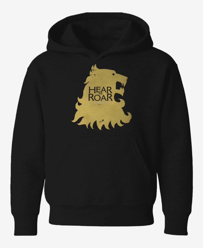 Poleron de niño Negro de Hear me Roar