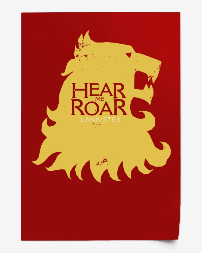 Print Hear me Roar