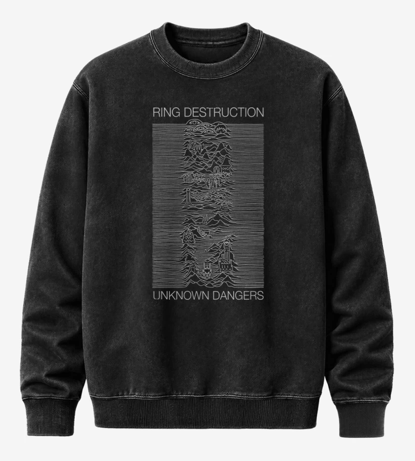 Poleron Polo Acid Wash Negro de Ring Destruction