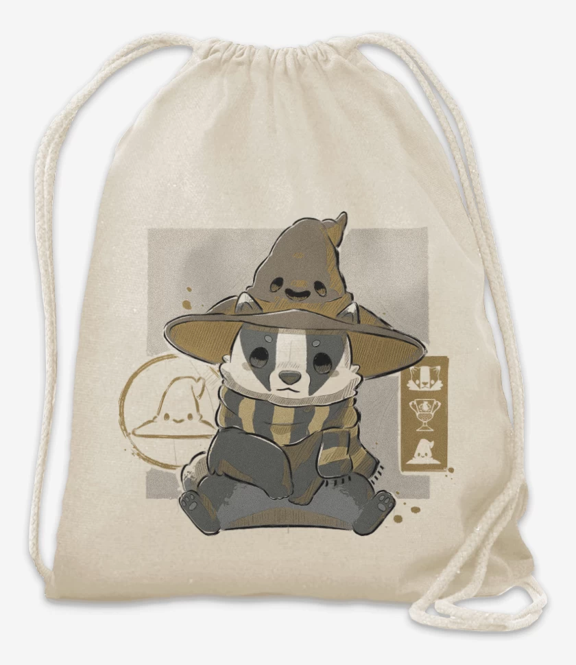 Mochila Blanco de Cute Hufflepuff