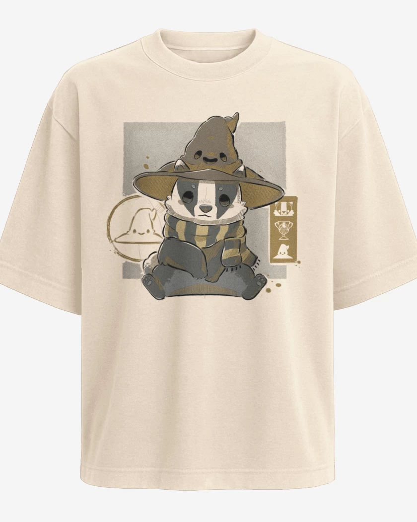 Polera Oversize Cute Hufflepuff