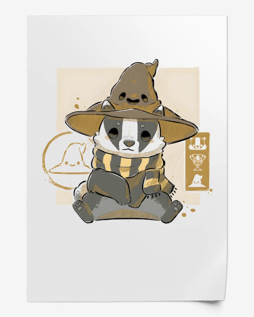 Print Cute Hufflepuff
