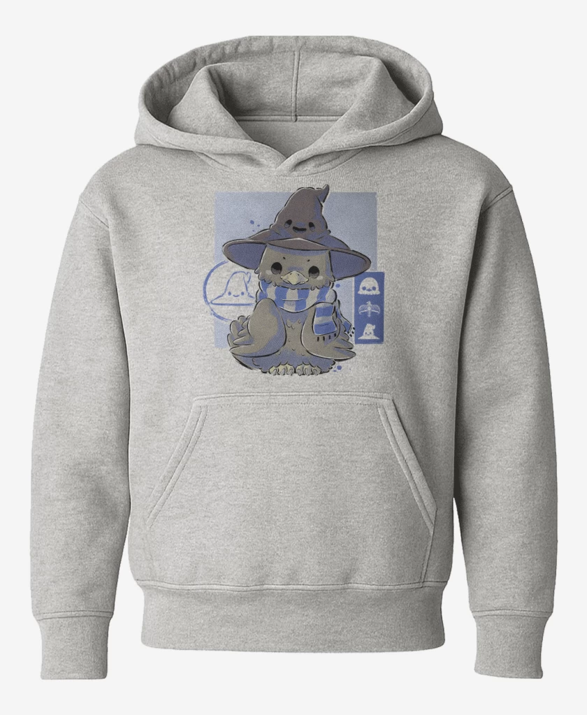 Poleron de niño Gris Melange de Cute Ravenclaw
