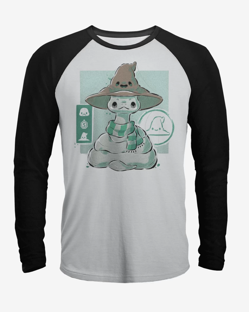 Polera Raglan Cute Slytherin