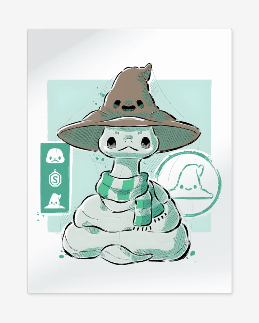 Print metalico Cute Slytherin