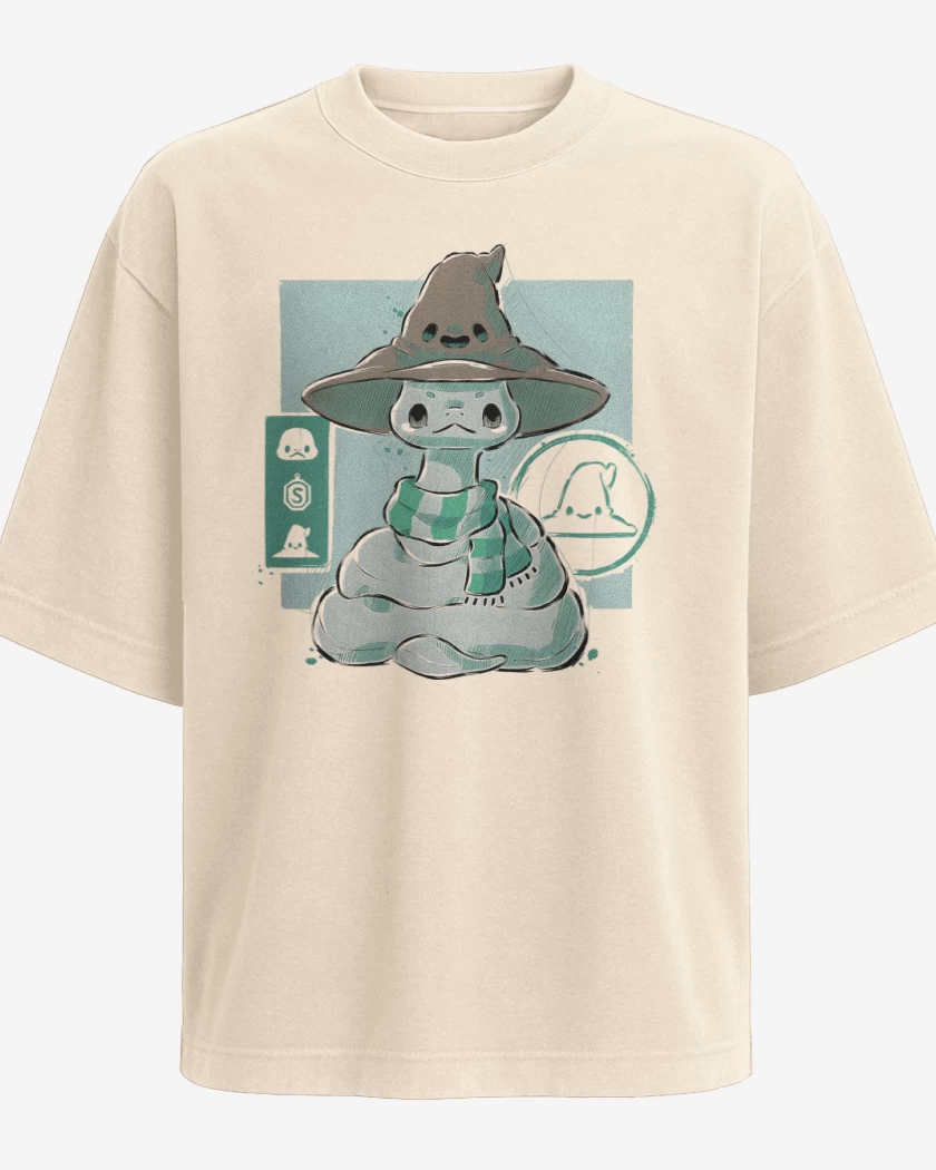 Polera Oversize Cute Slytherin