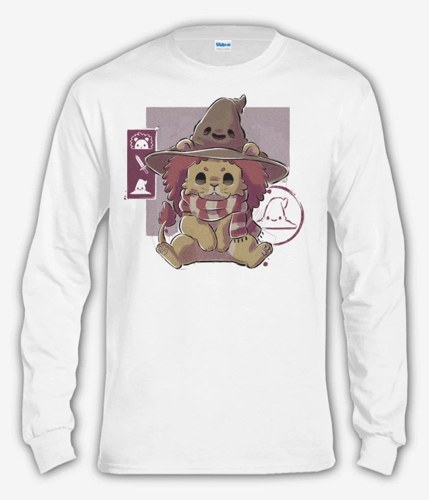 Polera manga larga Blanco de Cute Gryffindor