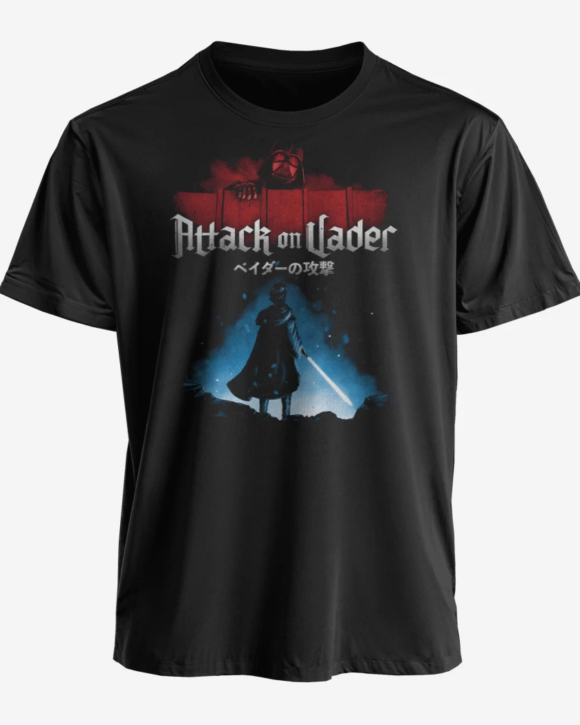 Polera premium Negro de Attack on Vader