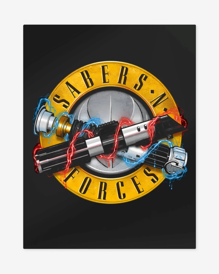 Print metalico Sabers n Forces