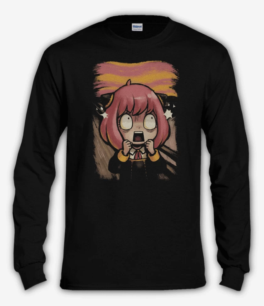 Polera manga larga Negro de Maldita Telepatia