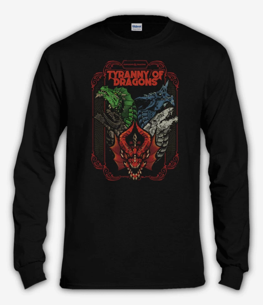 Polera manga larga Tyranny Of Dragons