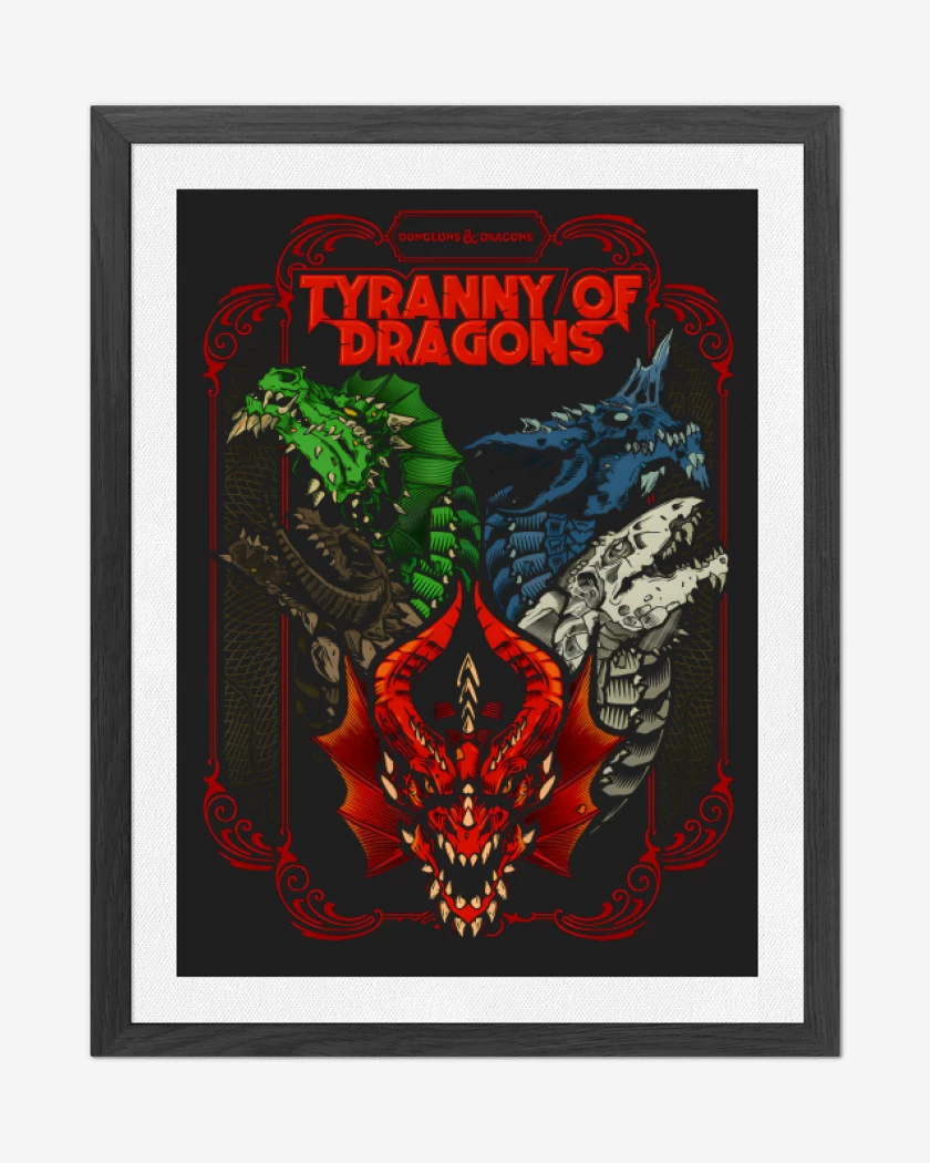 Cuadro decorativo Negro de Tyranny Of Dragons