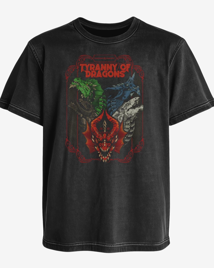 Polera desgastada Tyranny Of Dragons