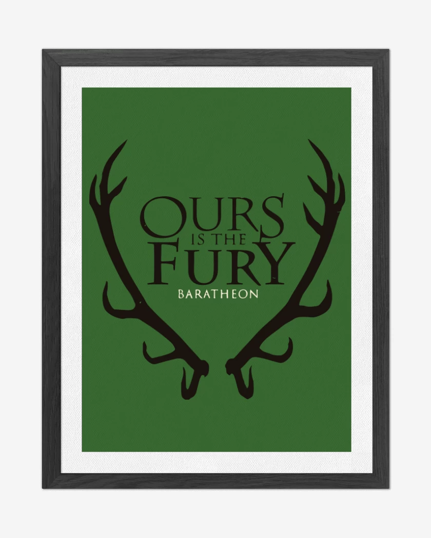 Cuadro decorativo Verde jade de Ours is the fury