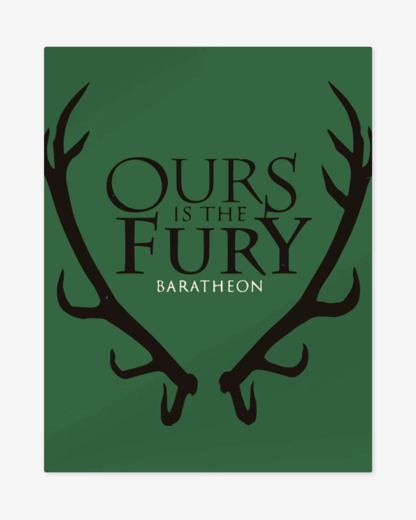 Print metalico Verde jade de Ours is the fury