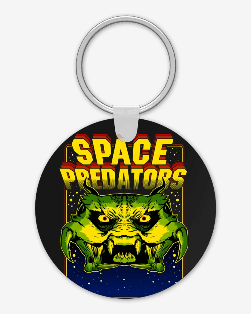 Llavero Negro de Space Pradators