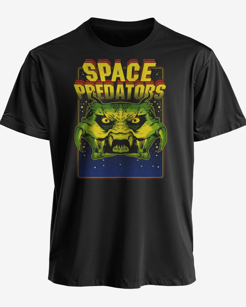 Polera premium Negro de Space Pradators