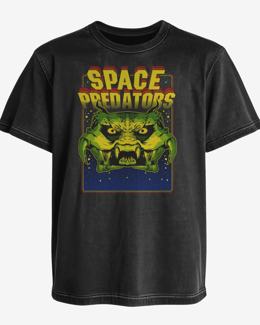 Polera desgastada Space Pradators