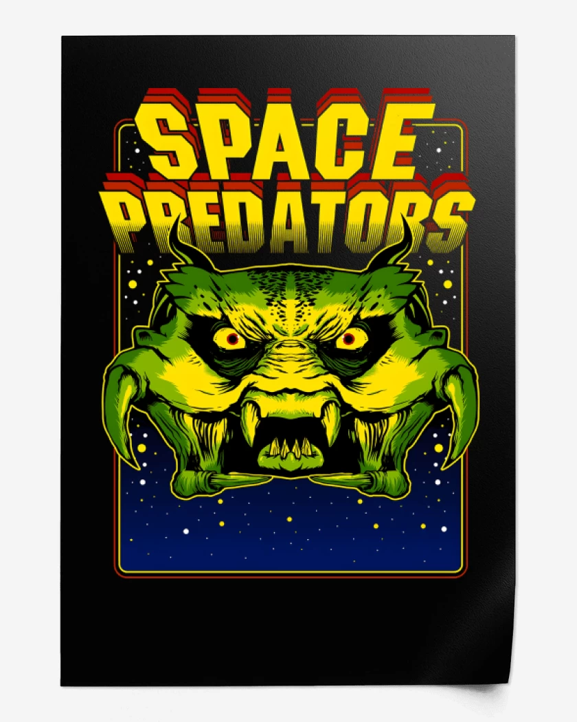 Print Negro de Space Pradators
