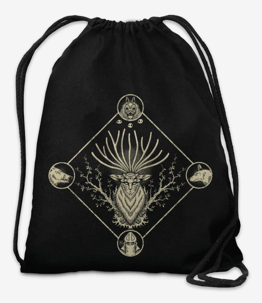 Mochila Negro de Guardianes del Bosque