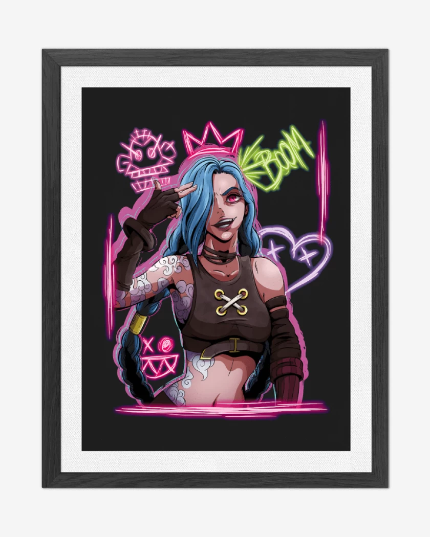 Cuadro decorativo Negro de Jinx Arcane