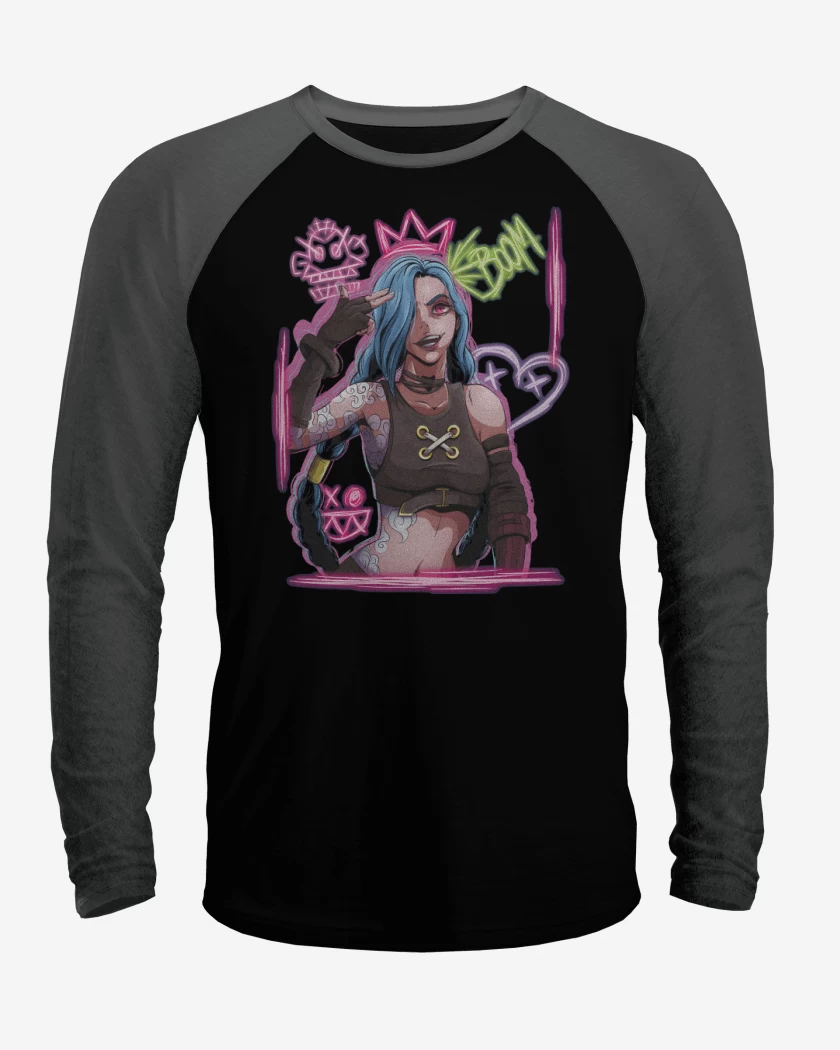 Polera Raglan Jinx Arcane