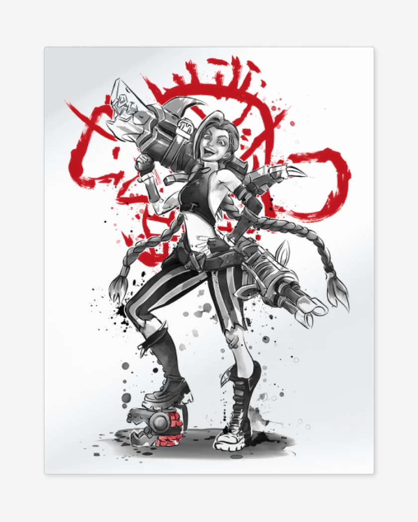Print metalico Loose Cannon Girl