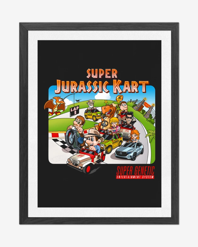Cuadro decorativo Negro de Super Jurassic Kark