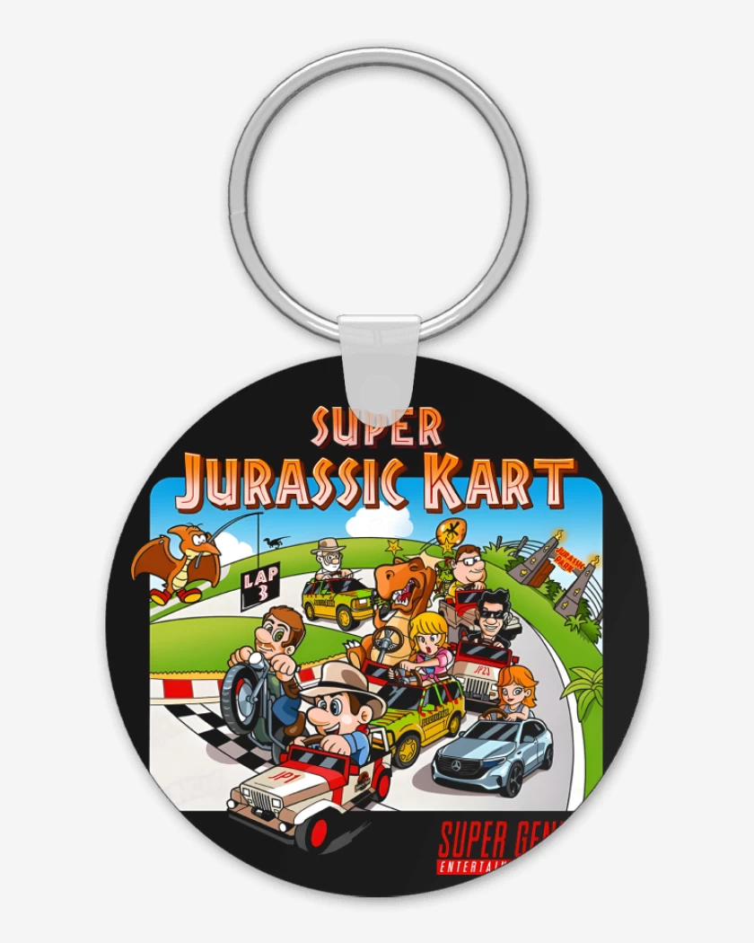 Llavero Negro de Super Jurassic Kark
