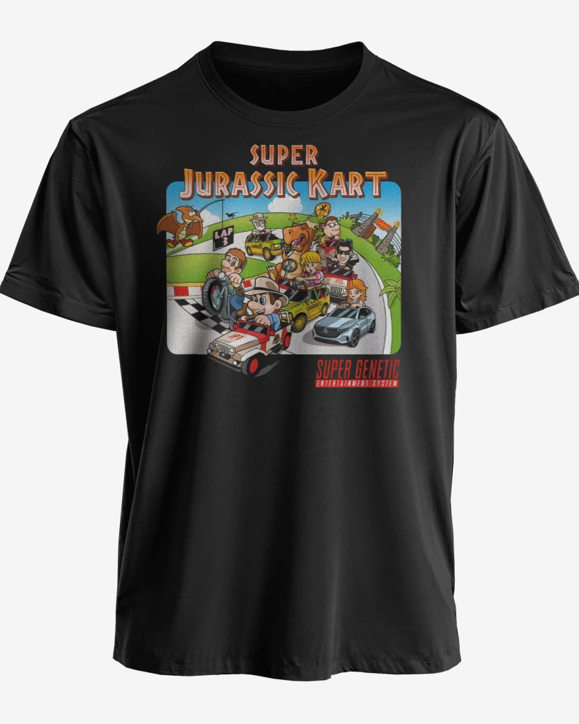 Polera premium Negro de Super Jurassic Kark