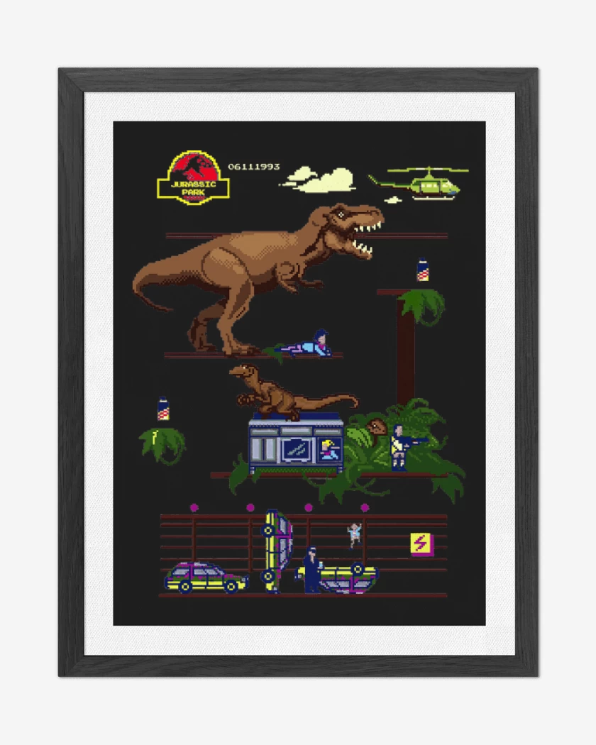 Cuadro decorativo Jurassic Bit