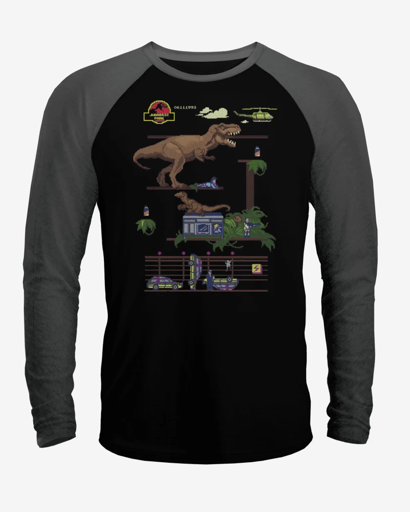 Polera Raglan Jurassic Bit