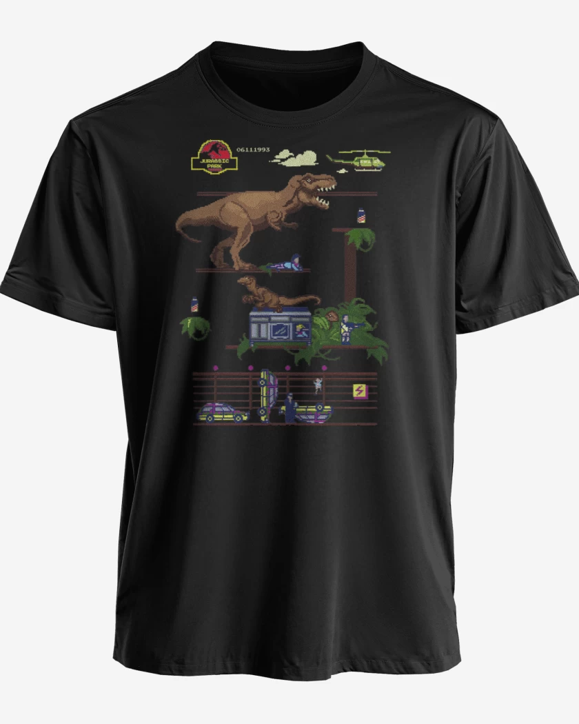 Polera premium Negro de Jurassic Bit