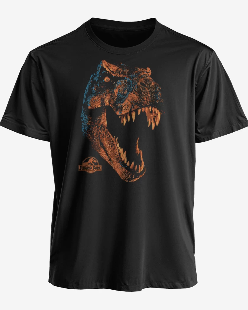 Polera premium Negro de Jurassic Rex