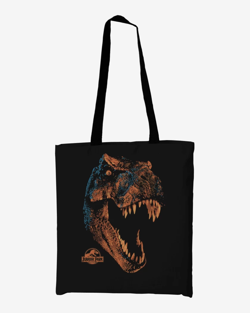 Totebag Negro de Jurassic Rex