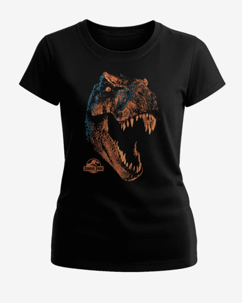 Polera de Mujer Negro de Jurassic Rex