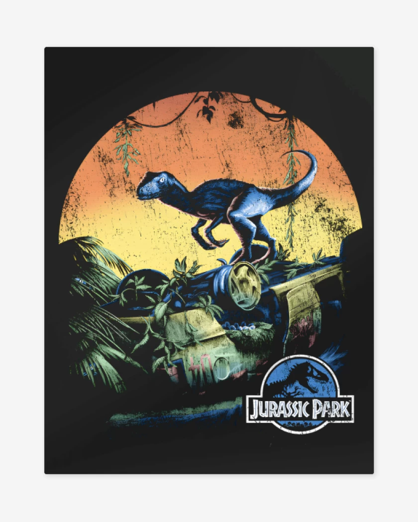 Print metalico Negro de Raptor