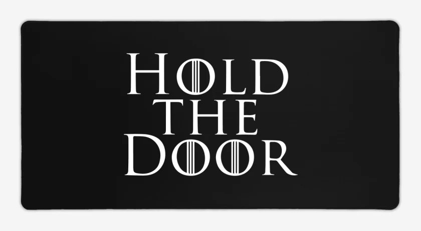 Mouse pad Gamer Negro de Hold the door