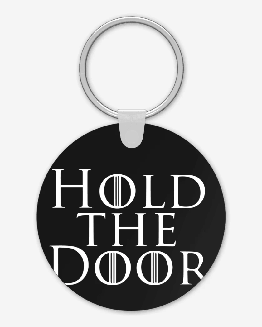 Llavero Negro de Hold the door