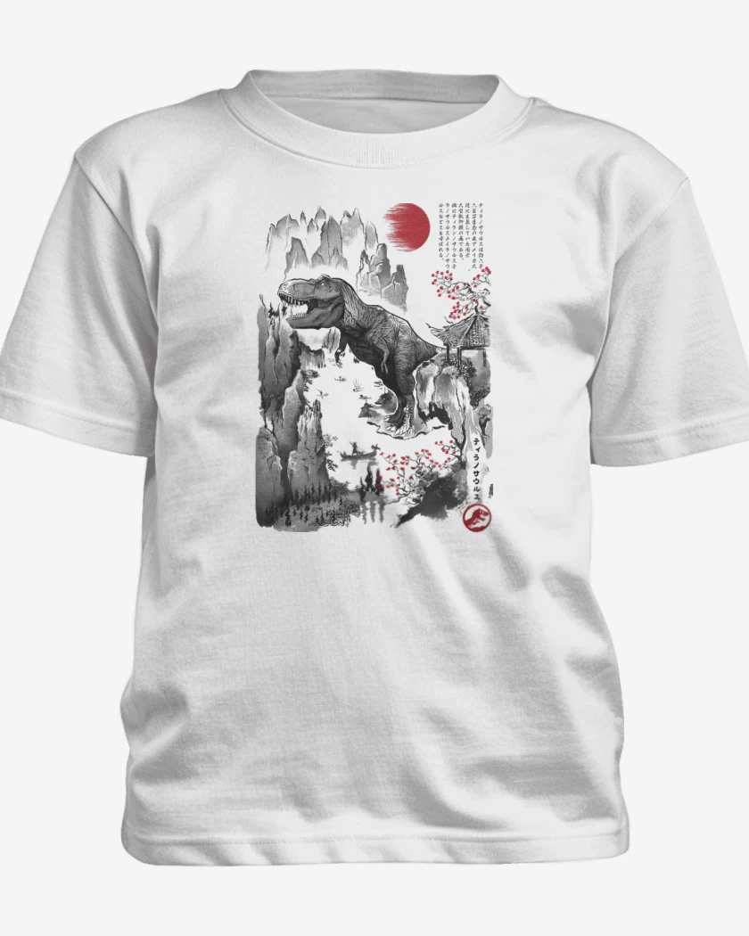 Polera de niño Blanco de T-Rex en Japón