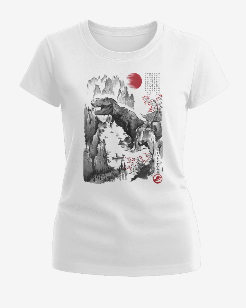 Polera de Mujer Blanco de T-Rex en Japón